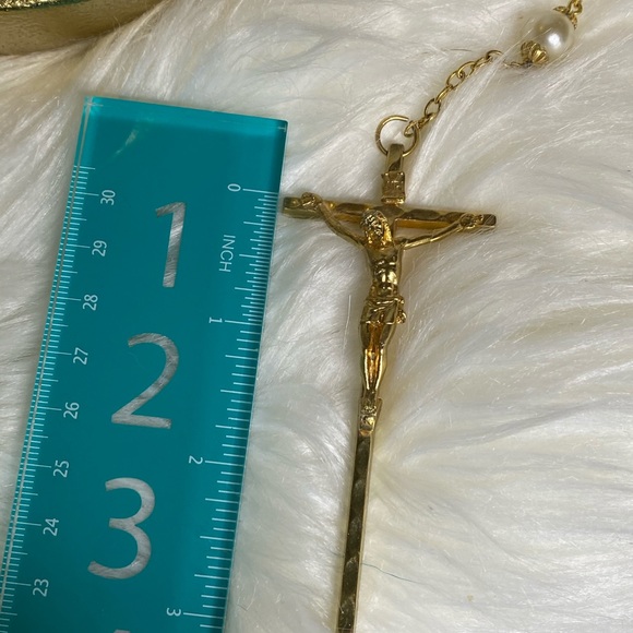 Ornate Wedding Lasso Pearls Gold - Picture 4 of 7